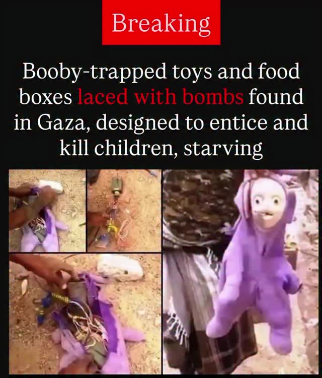 Screenshot of the Red World Instagram reel showing the booby-trap claim
