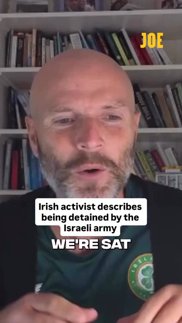 Screenshot of the original Instagram reel: Irish Aid Activist Detained After Boat Seized in International Waters
